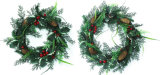 Christmas Wreath with Twigs\Leaves\Berries (12
